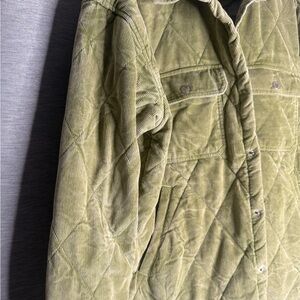 BDG Olive Corduroy Quilted Jacket